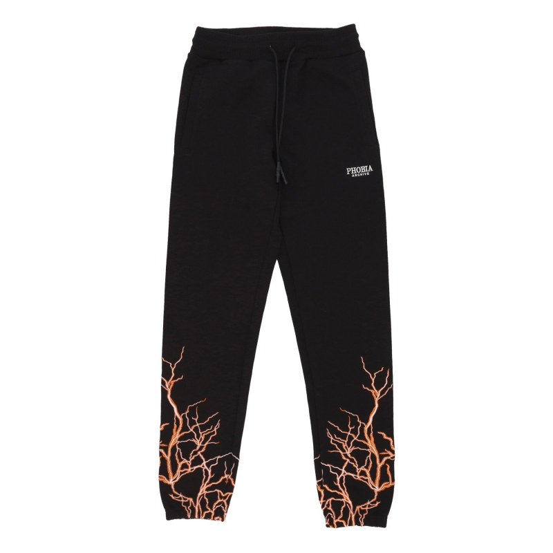 Leichte Herren-Trainingshose Lightning Pants Schwarz/Orange