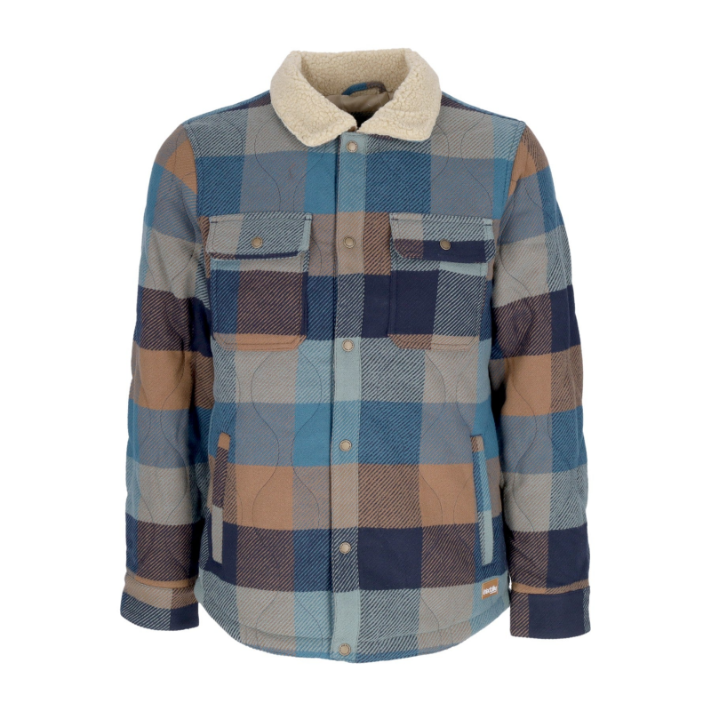 Young Fella Jacket Herren wattiertes Hemd Blue Beryl