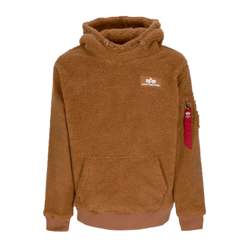 Herren-Hoodie Teddy-Hoodie Kamel