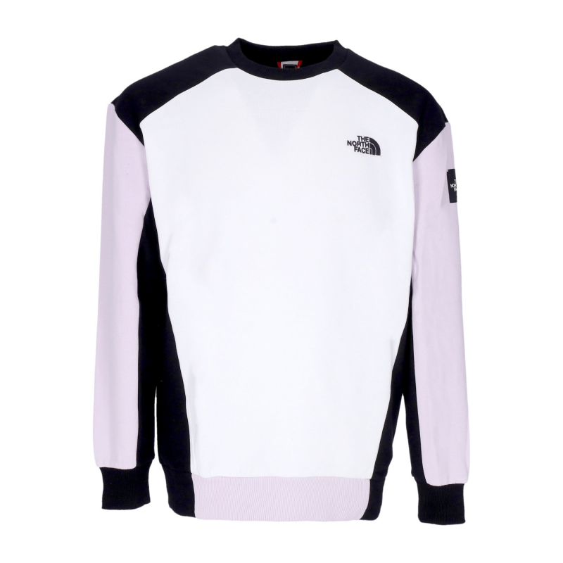Damen-Sweatshirt mit Rundhalsausschnitt Seasonal Crew WeiB/Lavendelnebel/Schwarz