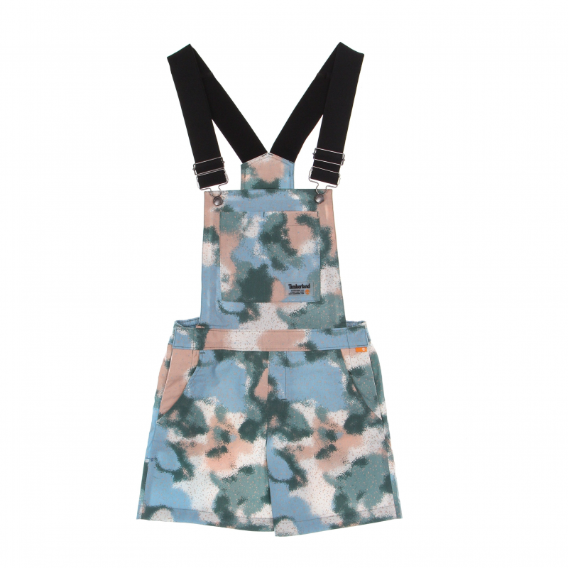 Damen-Latzhose mit Allover-Print und Wasserdruck