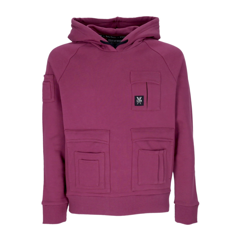 Retrofuture Combat Hoodie Lila Herren-Hoodie