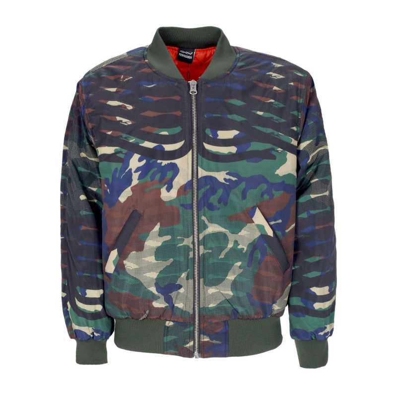 Herren Bomberjacke Ribs Bomber Camo