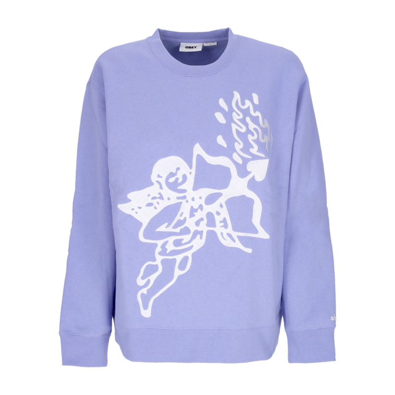 Cupid Crew Specialty Fleece Damen-Sweatshirt mit Rundhalsausschnitt, Digital Violett
