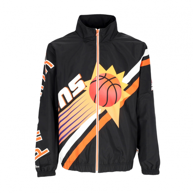 Herren-Windbreaker Nba Exploded Logo Aufwarmjacke Hardwood Classics Phosun Schwarz