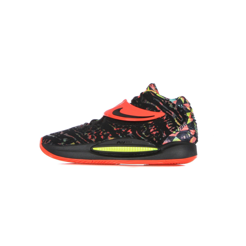 Herren-Basketballschuh Kd14 Schwarz/hellrot/gelber Strike