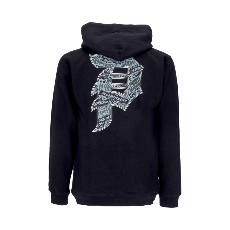 Herren-Hoodie-Aufkleber Dirty P Hood X Independent Schwarz