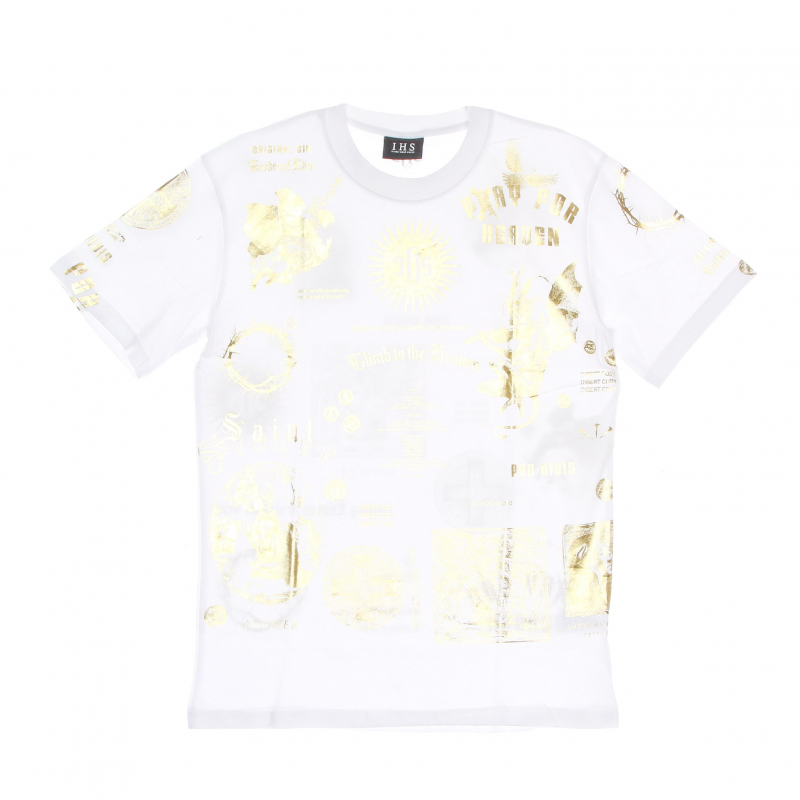 T-Shirt Man Gold Manifesto Tee WeiB/Gold