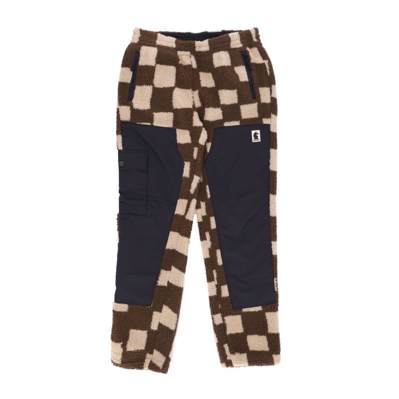 Herren-Jacquard-Sherpa-Hose von Chess Club in Braun