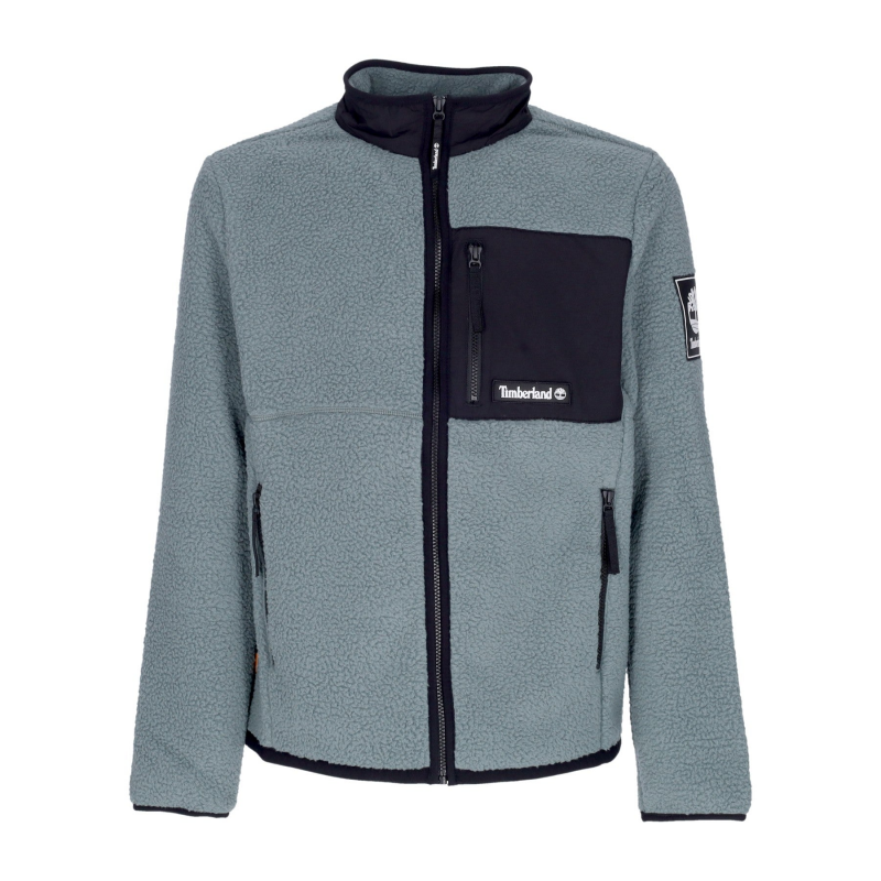 Teddy Bear Sherpa-Jacke fur Herren, Balsamgrun