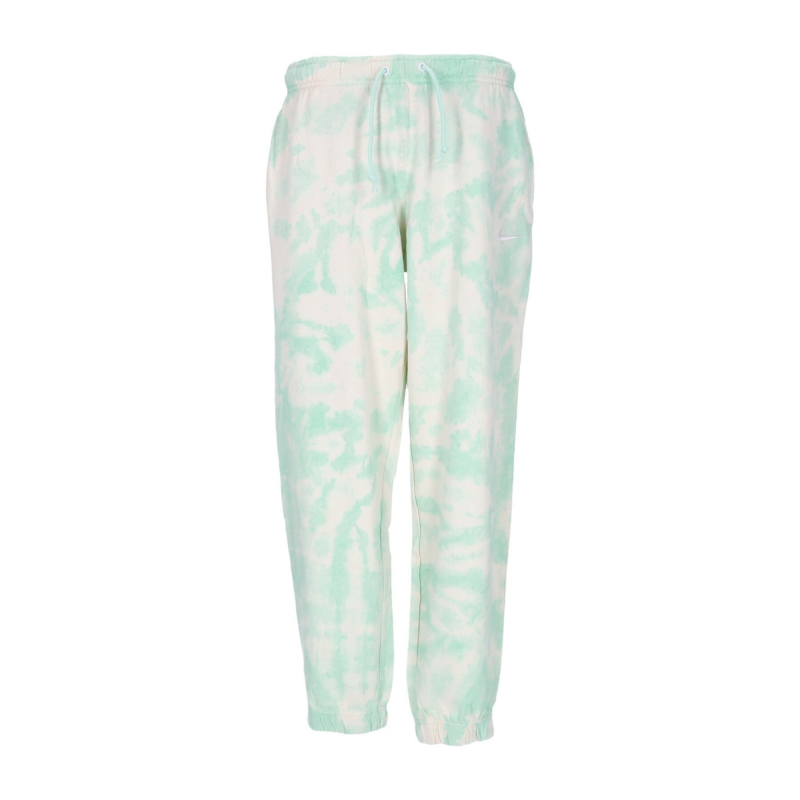 Leichte Trainingshose Damen Sportswear Mittelhohe Cloud-Dye-Jogginghose Mint Foam/WeiB