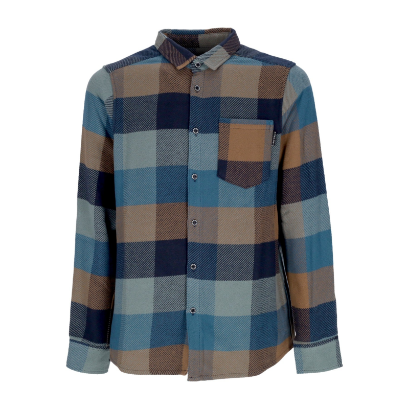 Young Fella Herren Langarmshirt L/s Shirt Blue Beryl