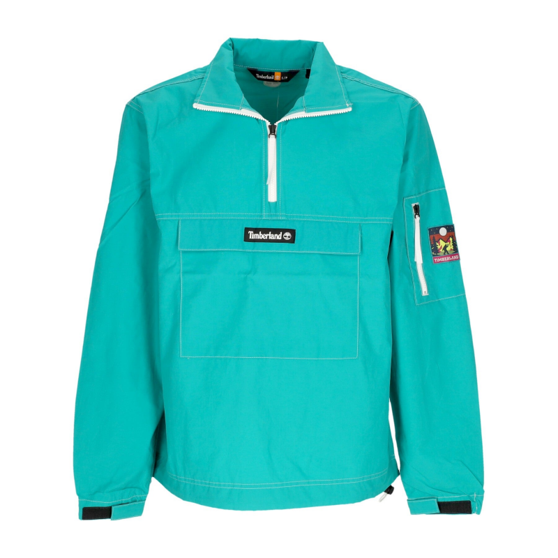 Herren-Windjacke zum Anziehen, Wanderanorak, Columbia Blue