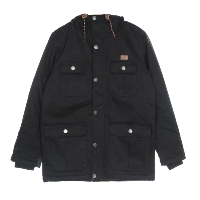 Wonderer Parka Herrenjacke Schwarz
