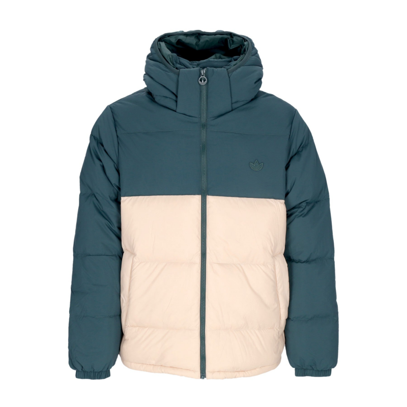 Herren Down Regen Pufferjacke Mineralgrun/magisches Beige