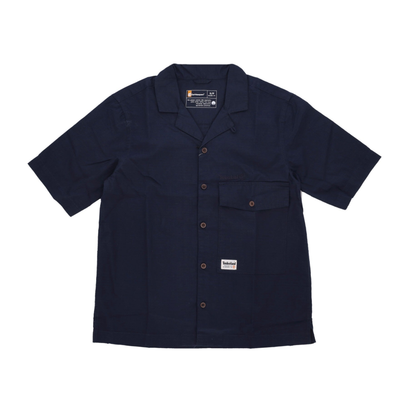 Herren Kurzarmhemd Wf Roc Shop Shirt Dark Sapphire