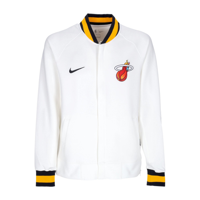 Herren College Lightweight Sweatshirt Nba City Edition Dri-fit Showtime Jacke mit durchgehendem ReiBverschluss Miahea WeiB/WeiB/WeiB/Schwarz