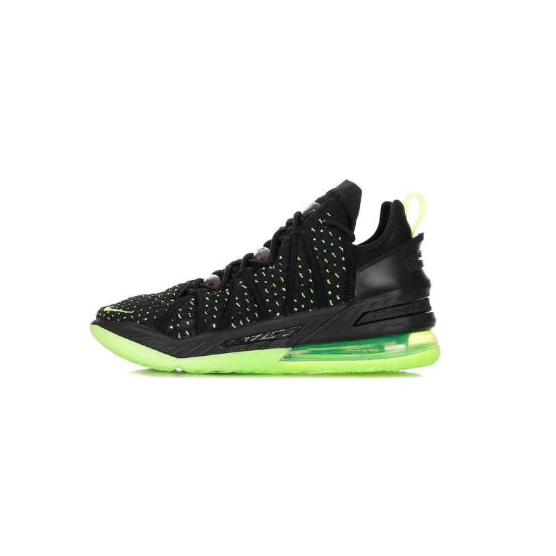 Lebron Xviii Herren-Basketballschuh Schwarz/Elektrogrun/Schwarz