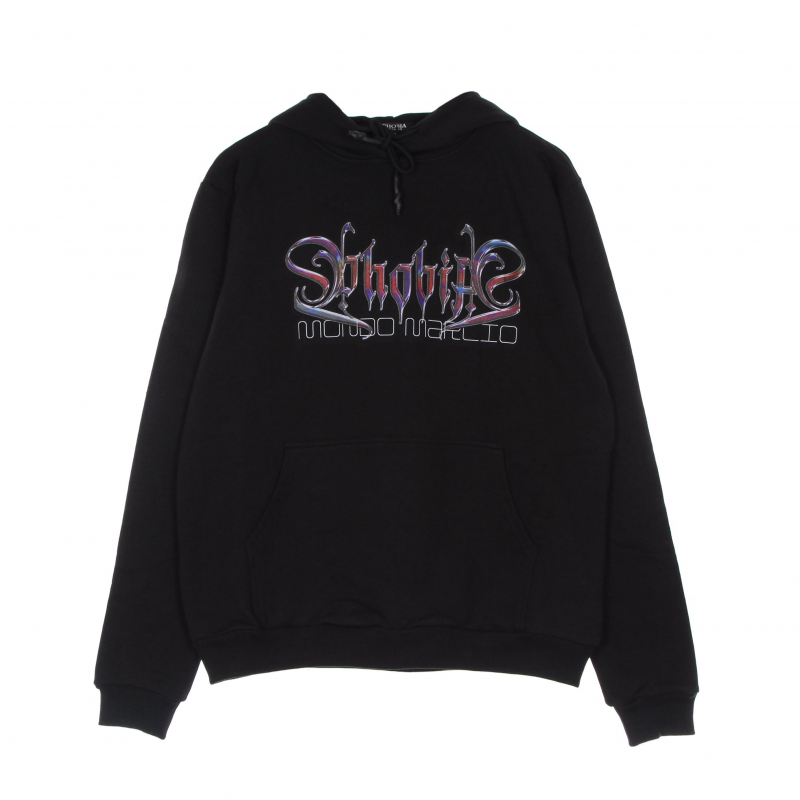 Leichter Herren-Hoodie mit holografischem Print X Mondo Marcio Schwarz