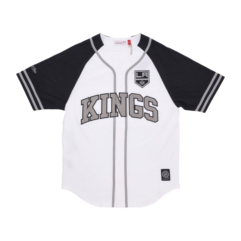 Herren NHL Training Day Trikot mit Knopfleiste vorne, Loskin, WeiB