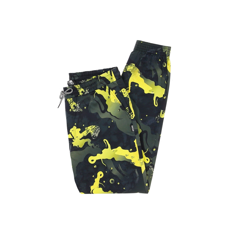 Lange Camo-Jogginghose fur Herren, Gelb/Schwarz