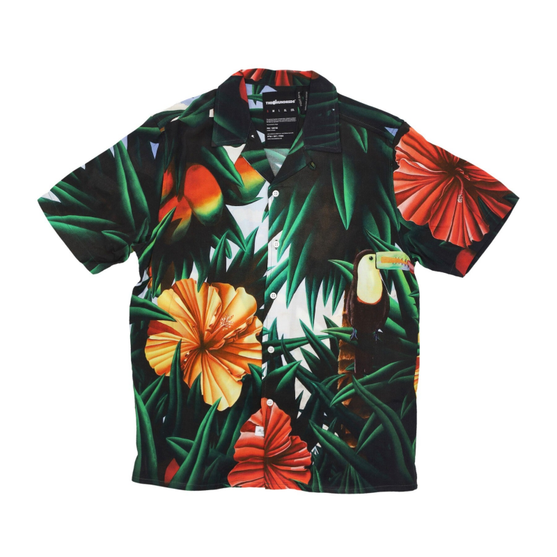Blooming Woven Forest Herren-Kurzarmhemd