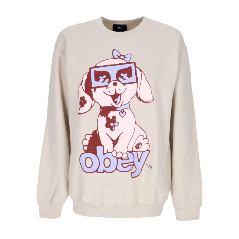 Puppy Old School Crew Sand Damen-Sweatshirt mit Rundhalsausschnitt
