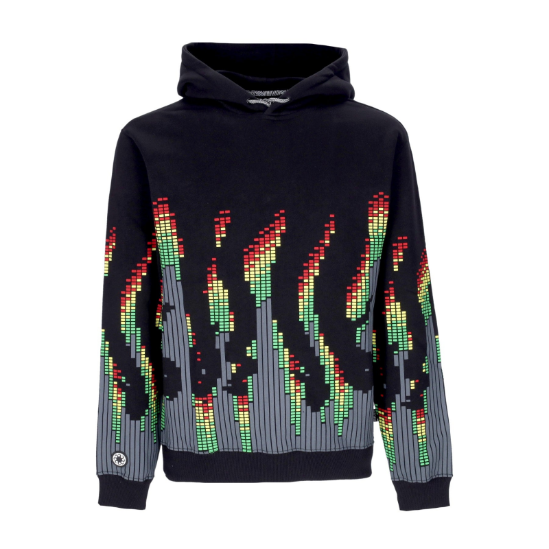 Sound Wave Hoodie Schwarzer Herren-Hoodie