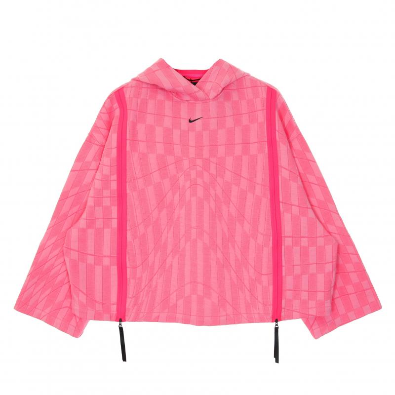 Leichter Damen-Hoodie W Sportswear Tech Pack Hoodie Enginereed Hyper Pink/Lotus Pink/Schwarz