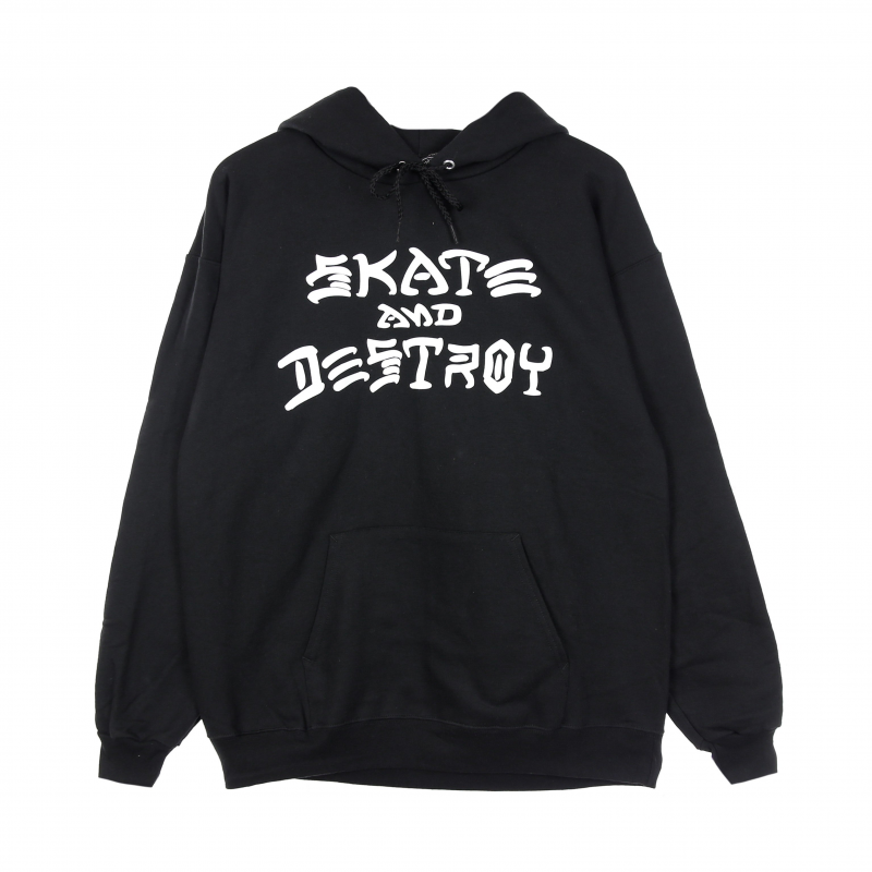 Herren Skate & Destroy Hoodie Schwarz/WeiB