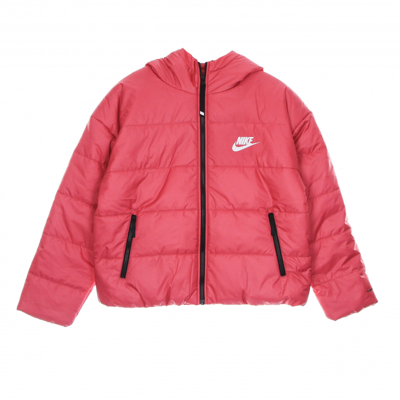 W Therma Fit Repel Classic Hooded Jacket Archaeo Pink/Schwarz/WeiB Damen Daunenjacke