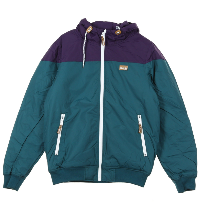 Herren-Insulaner-Jacke, dunkelviolett