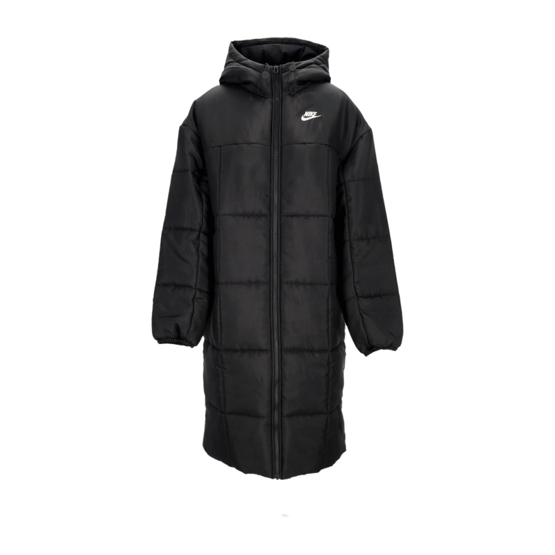 Lange Daunenjacke fur Damen W Thermic Classic Parka Schwarz/WeiB