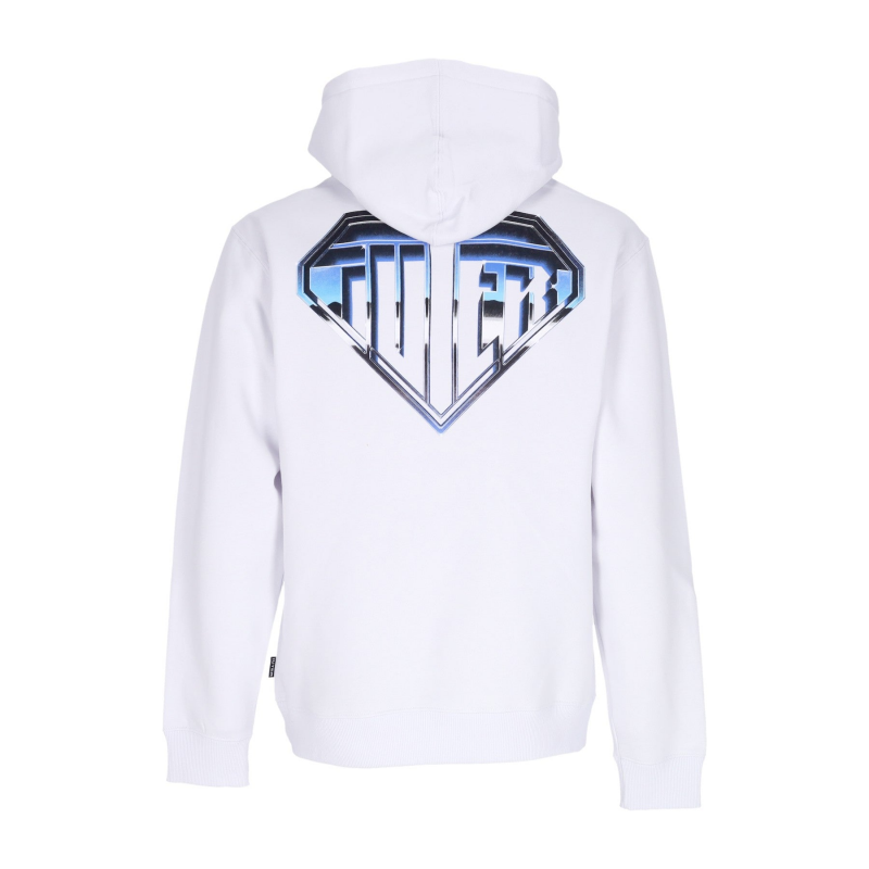 Herren-Hoodie mit Metal-Logo in WeiB