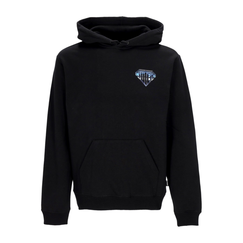 Herren-Hoodie mit Metal-Logo in Schwarz