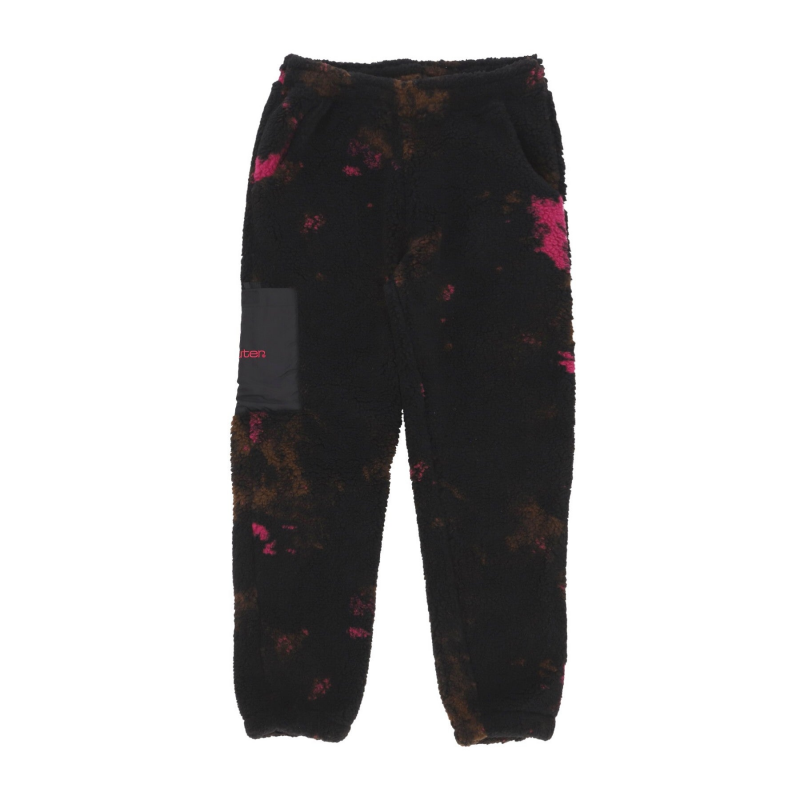 Herren-Pelzhose mit Batikmuster, Schwarzer Bar