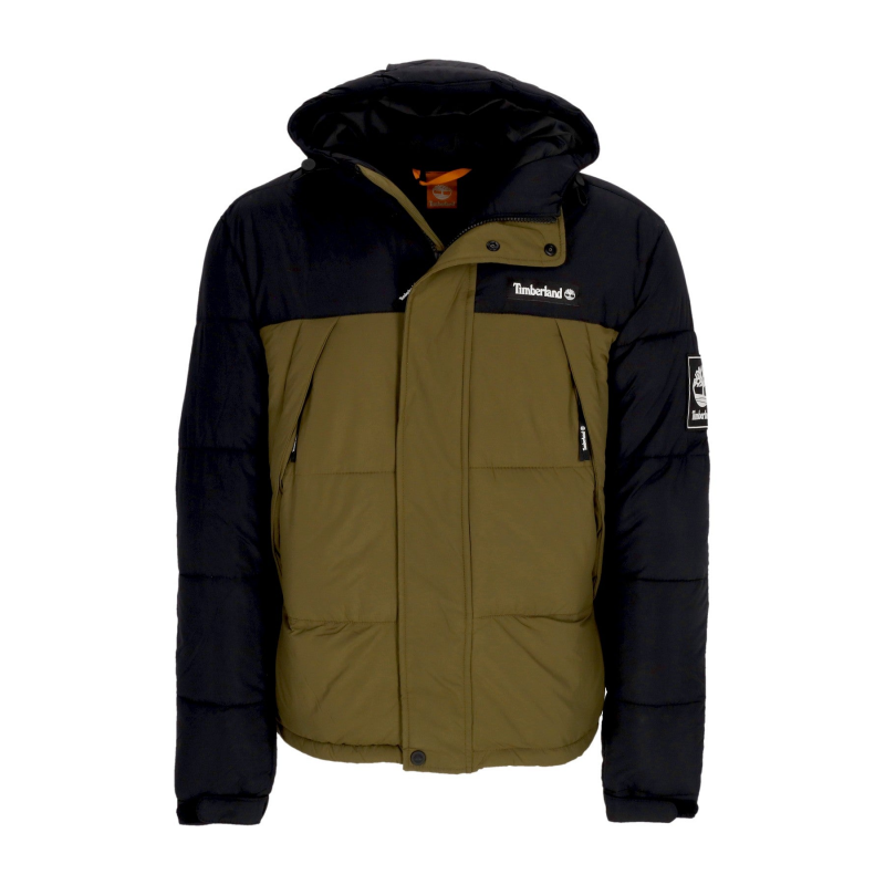 Archive Puffer Jacket Herren Daunenjacke Schwarz/Dunkeloliv