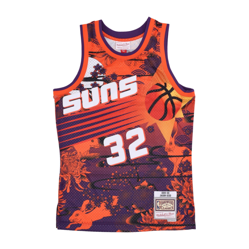 Herren-Basketball-Tanktop Nba Ah Swingman Jersey 5.0 Hardwood Classics 1999 Nr. 32 Jason Kidd Phosun