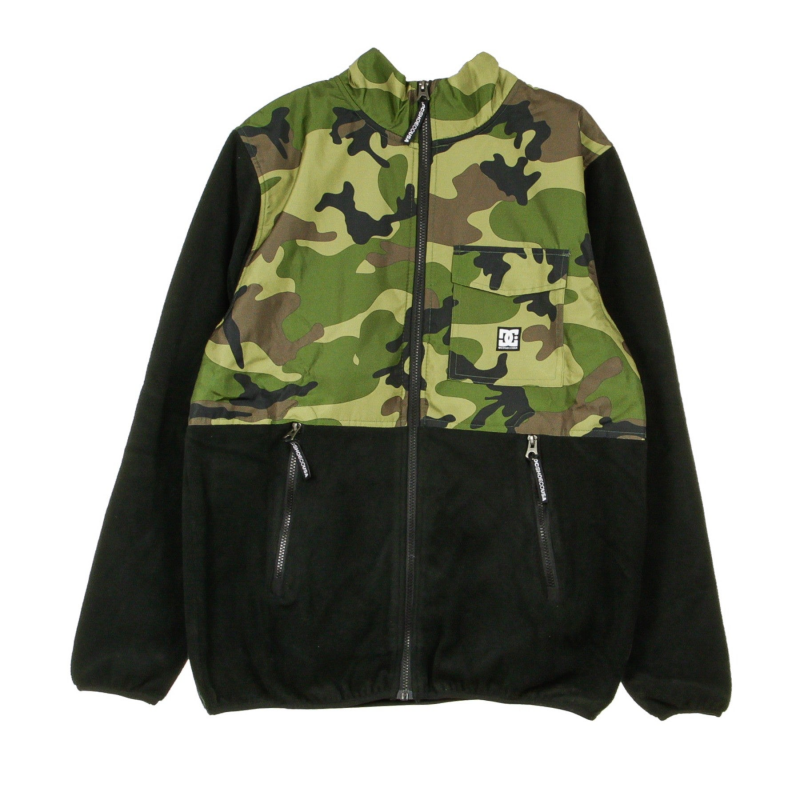 Channing Mock Herren Fleecejacke Camo/Schwarz