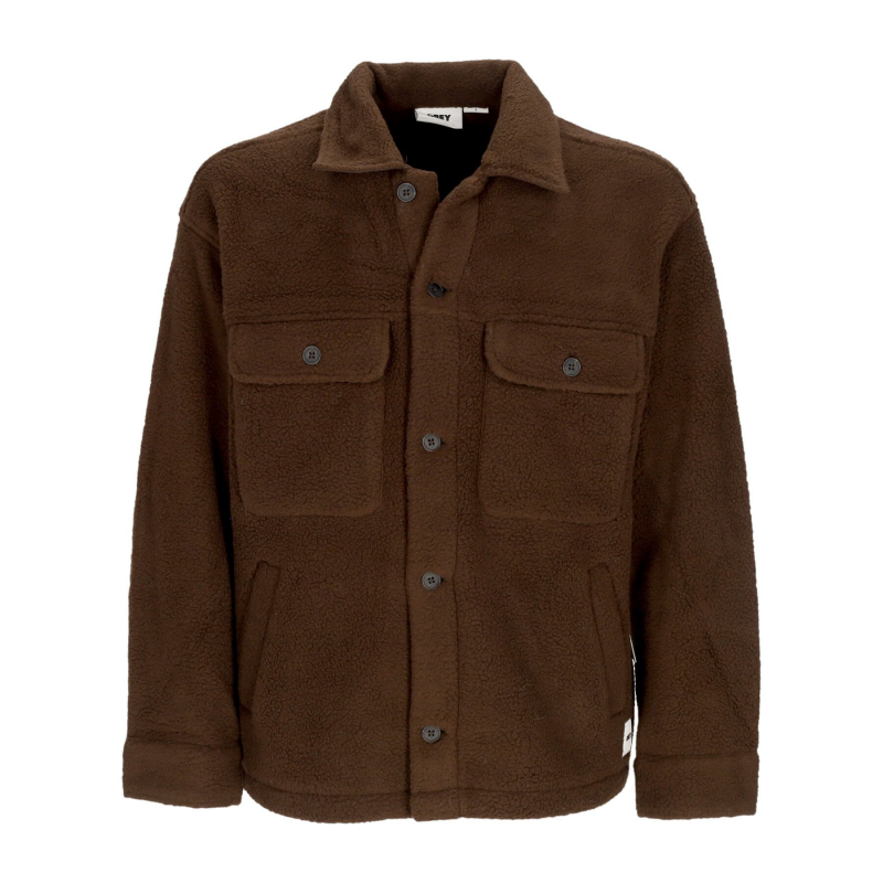 Herren wattiertes Hemd Thompson Hemdjacke Java Brown