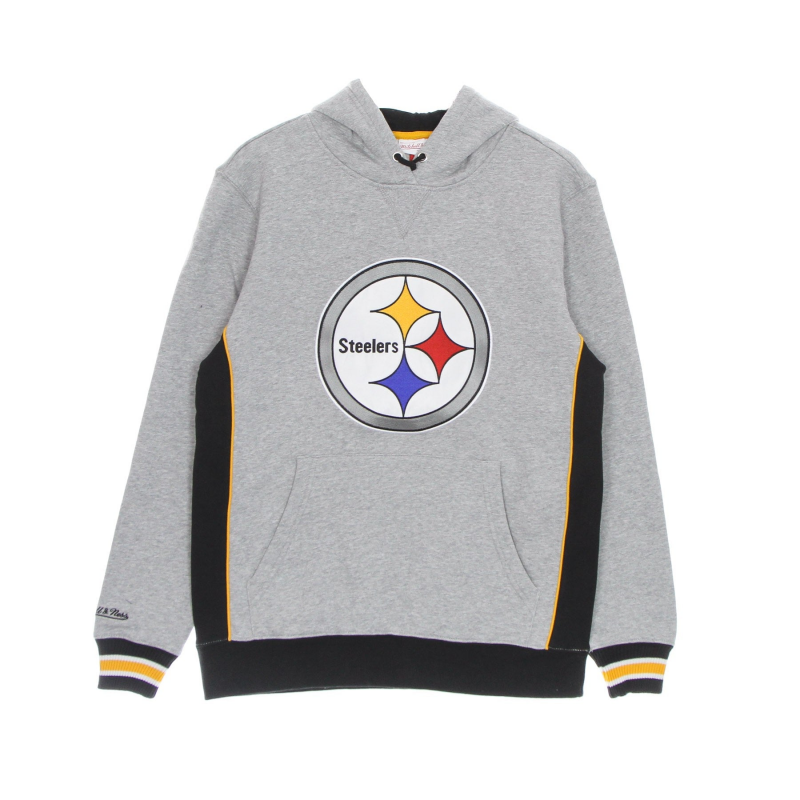 Herren-Hoodie Nfl Pinnacle Heavyweight Fleece Hoodie Pitste Grey Heather/Original Teamfarben