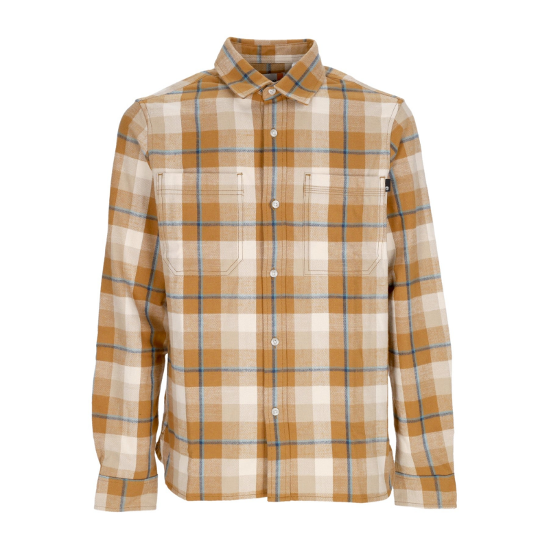 Herren Langarmhemd Work Hvy Flanellhemd Wheat Boot