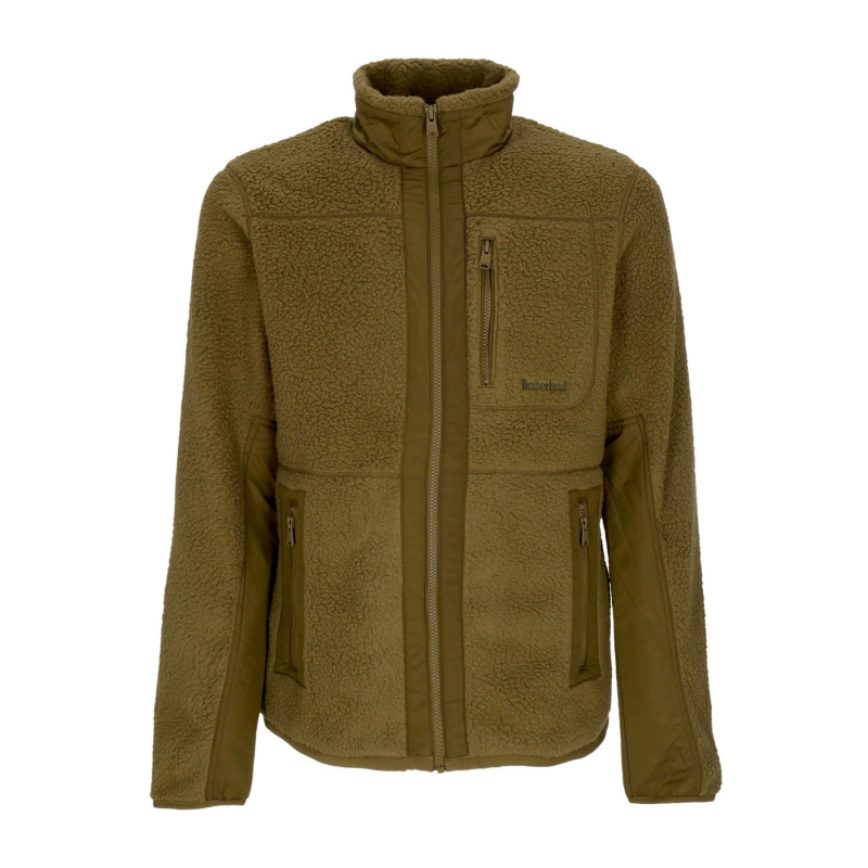 Herren Fleecejacke Mm Sherpa Fleecejacke Dunkeloliv