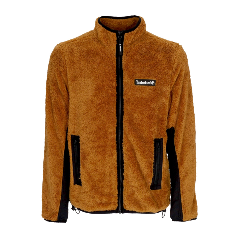 Teddy Bear Herren-Fleecejacke mit hohem Flor, Weizenstiefel