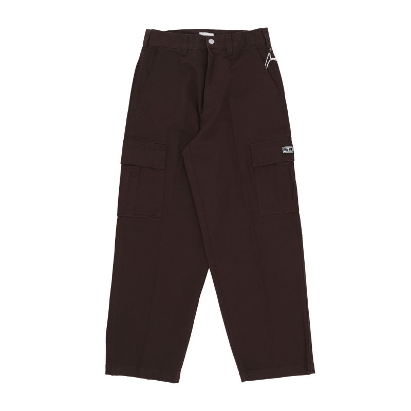 Bigwig Baggy Twill Cargo Pant Java Brown Lange Herrenhose