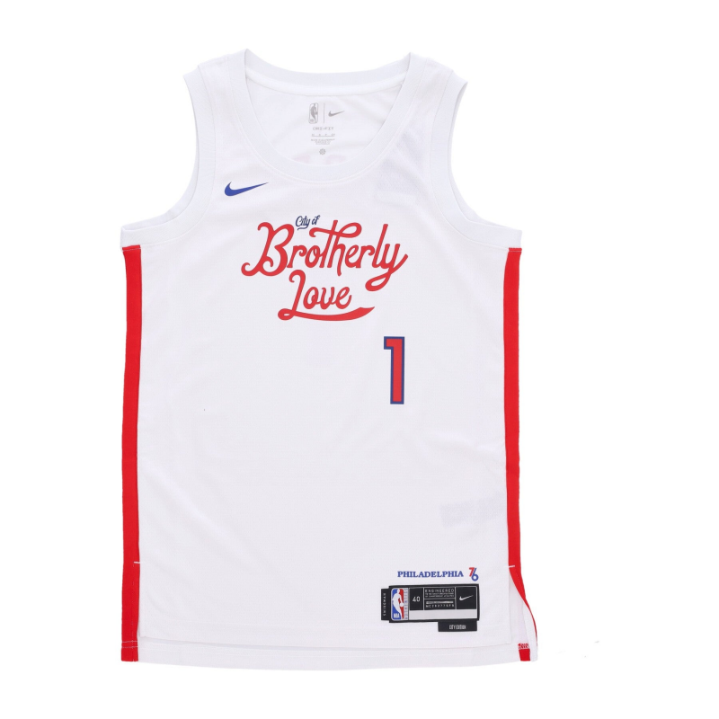 Herren-Basketball-Tanktop Nba Dri Fit Swingman Jersey City Edition Nr. 1 James Harden Phi76e