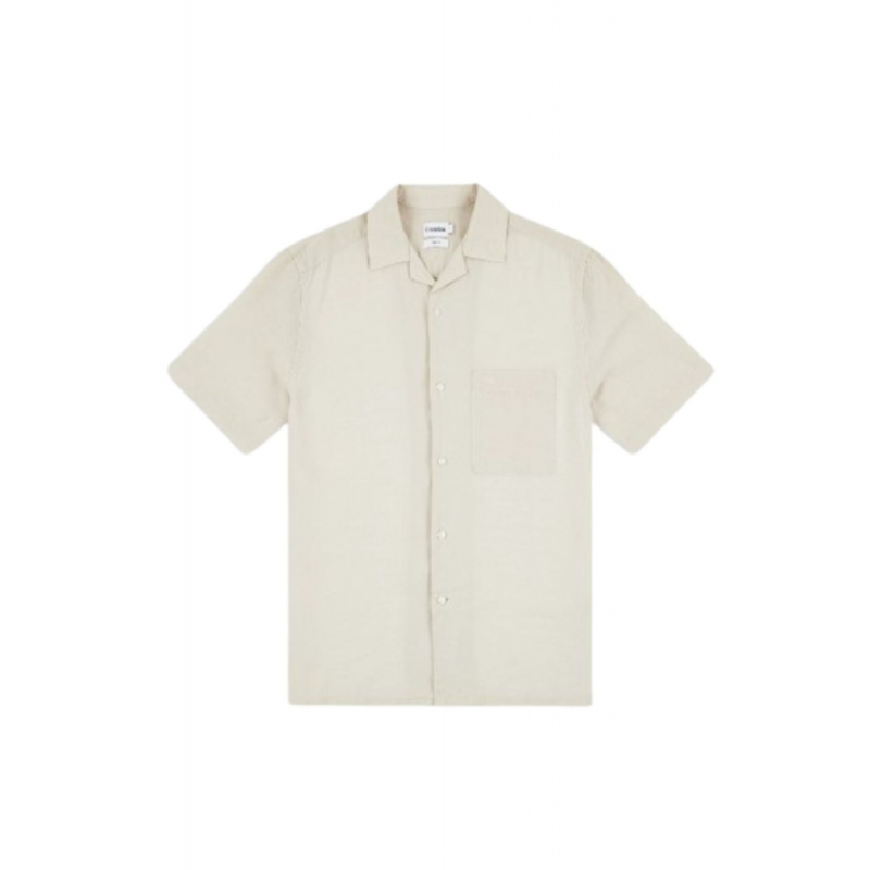 calvin klein LEINEN BAUMWOLLE CUBAN SS HEMD