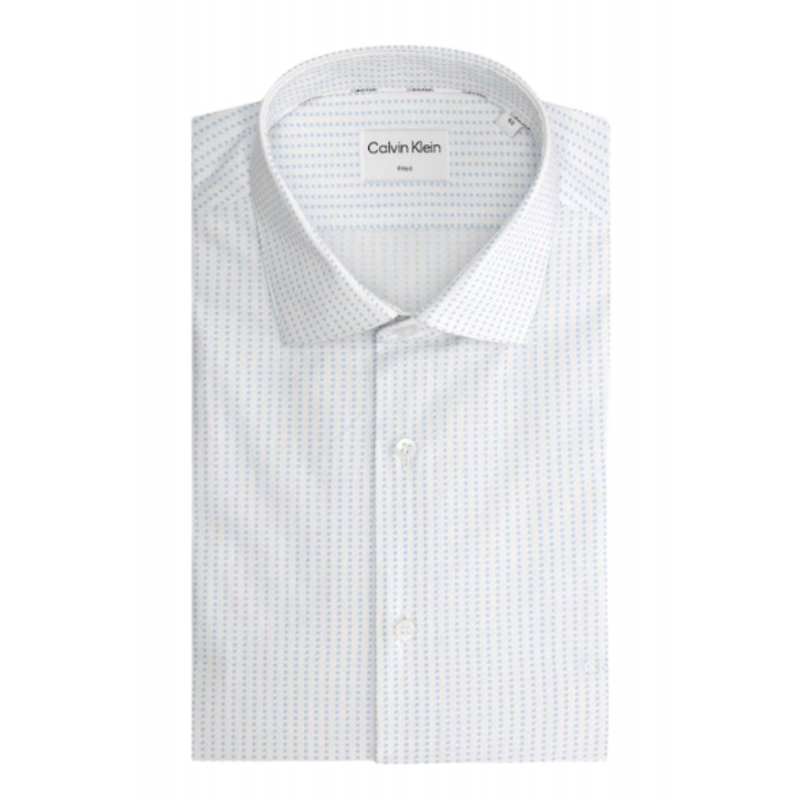 calvin klein THERMO TECH STRIPE FITTED HEMD