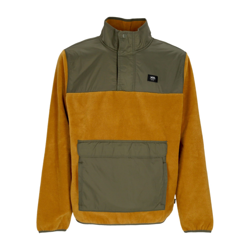 Mammoth Herren-Pullover-Fleecejacke Goldbraun/Grape Leaf