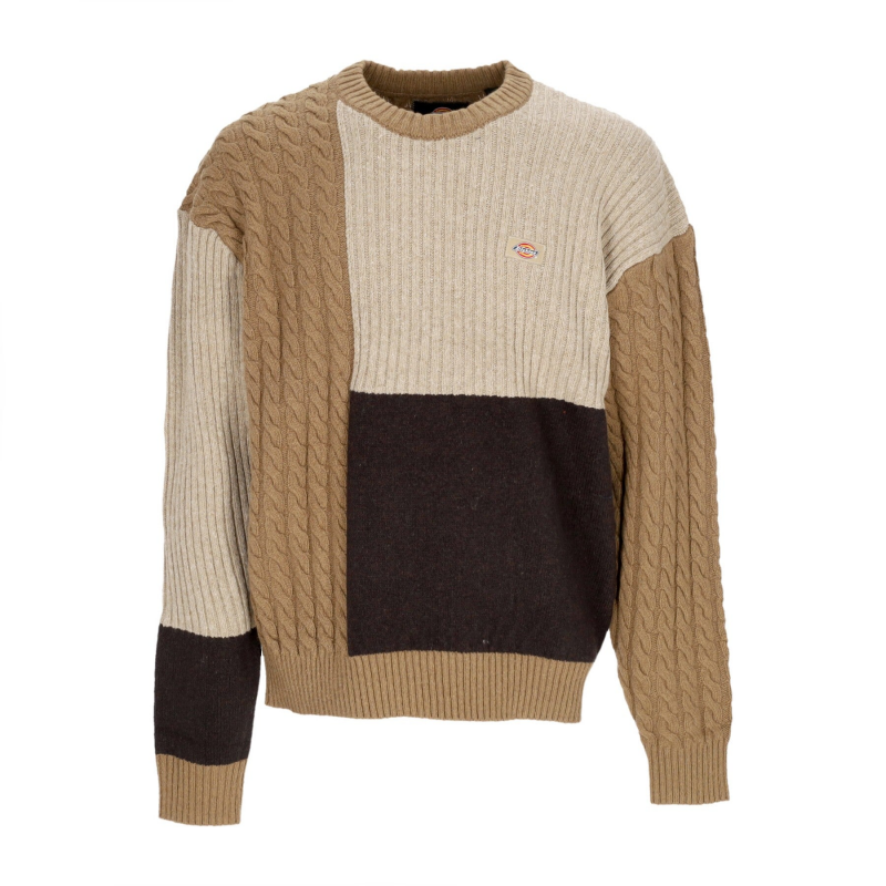 Lucas Patchwork Sweater Herrenpullover Schwarz